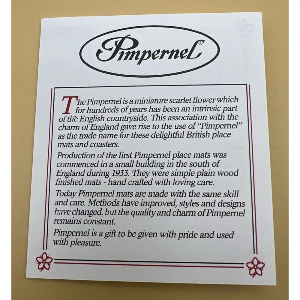 Pimpernel this boxed